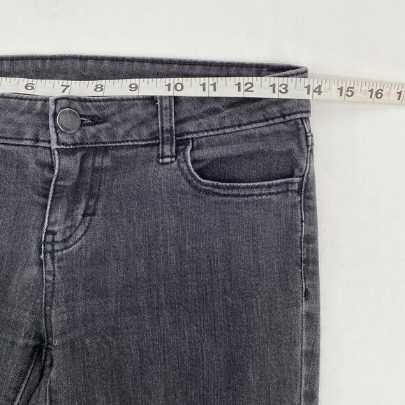 Jennifer Lopez Dark Wash Denim Skinny Jeans Gray Black Size 0 - Picture 7 of 9